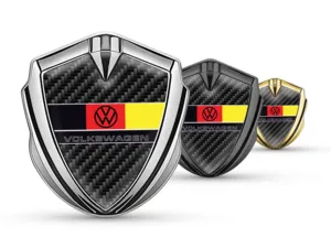 VW Metal Domed Emblem Pro Style Stainless Steel Base